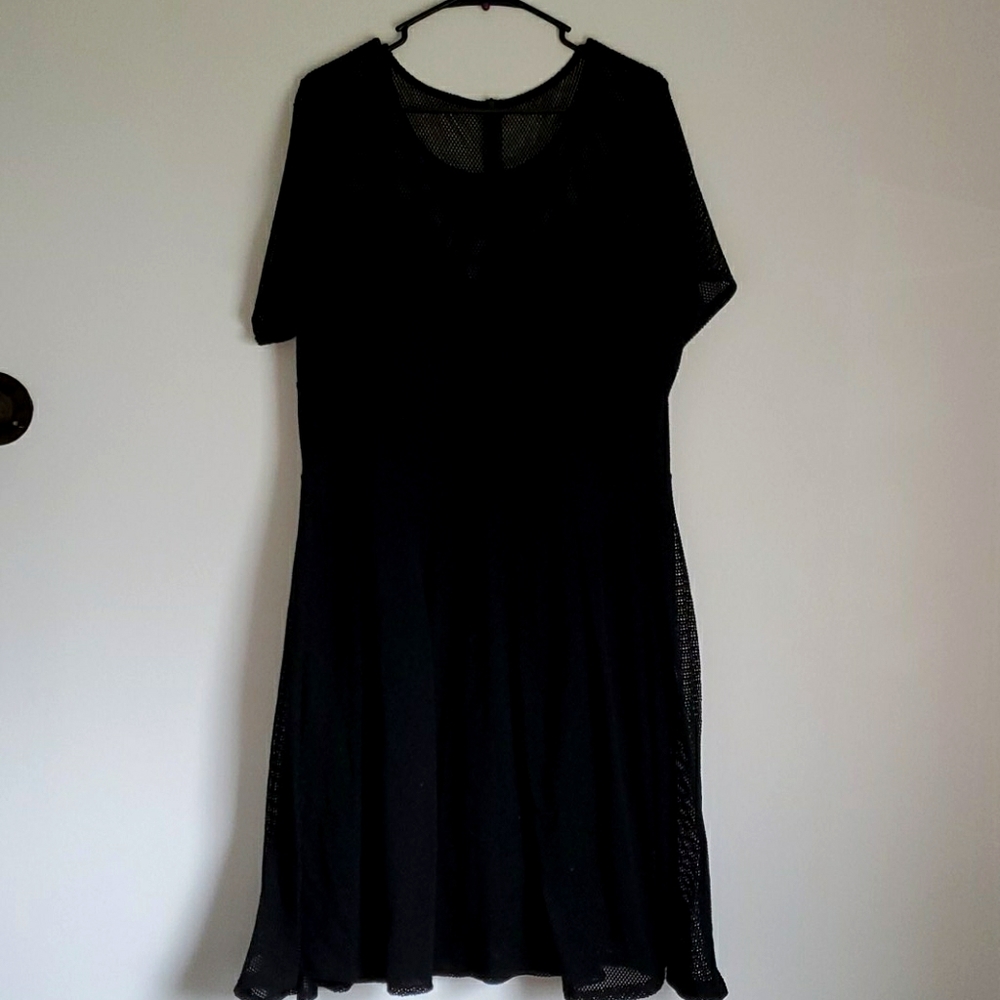 Black mesh dress